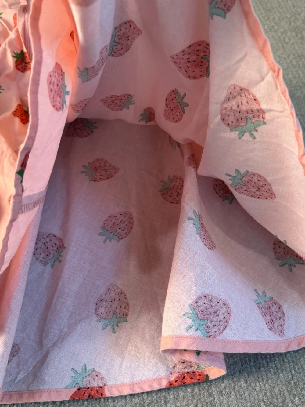 Princess Highway Pink Strawberry Print Cotton Dress Size 12 - Picture 11 of 12